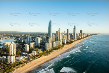 Sunrise Aerial Photo Surfers Paradise QLD Aerial Photography