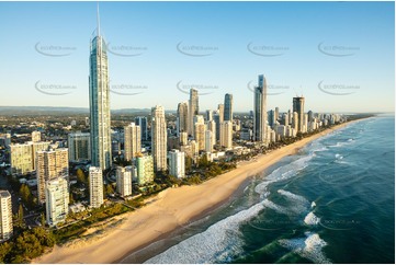 Sunrise Aerial Photo Surfers Paradise QLD Aerial Photography