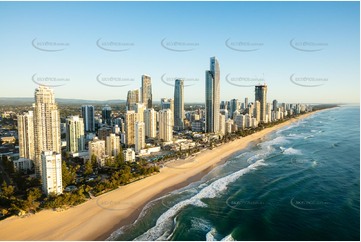 Sunrise Aerial Photo Surfers Paradise QLD Aerial Photography