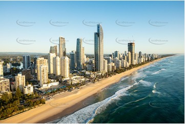 Sunrise Aerial Photo Surfers Paradise QLD Aerial Photography