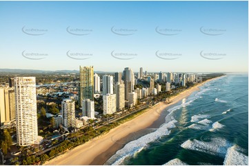 Sunrise Aerial Photo Surfers Paradise QLD Aerial Photography