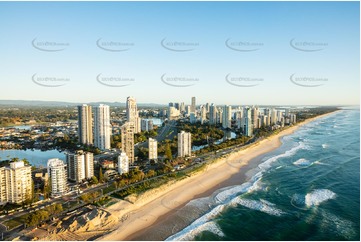 Sunrise Aerial Photo Surfers Paradise QLD Aerial Photography