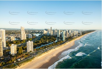 Sunrise Aerial Photo Surfers Paradise QLD Aerial Photography