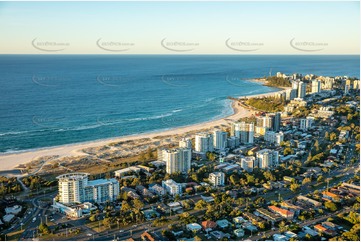 Sunset Aerial Photo Coolangatta QLD Aerial Photography