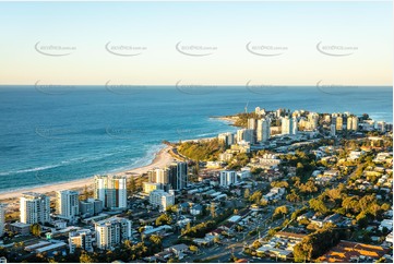 Sunset Aerial Photo Coolangatta QLD Aerial Photography