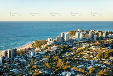 Sunset Aerial Photo Coolangatta QLD Aerial Photography