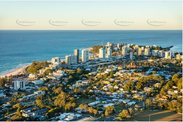 Sunset Aerial Photo Coolangatta QLD Aerial Photography