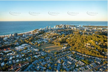 Sunset Aerial Photo Coolangatta QLD Aerial Photography