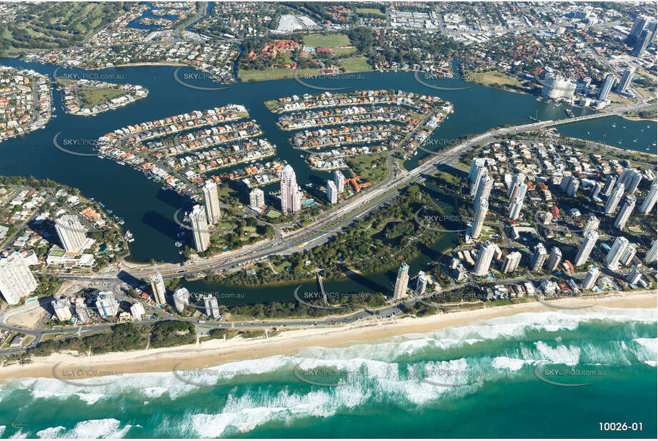 Aerial Photo Main Beach QLD Aerial Photography