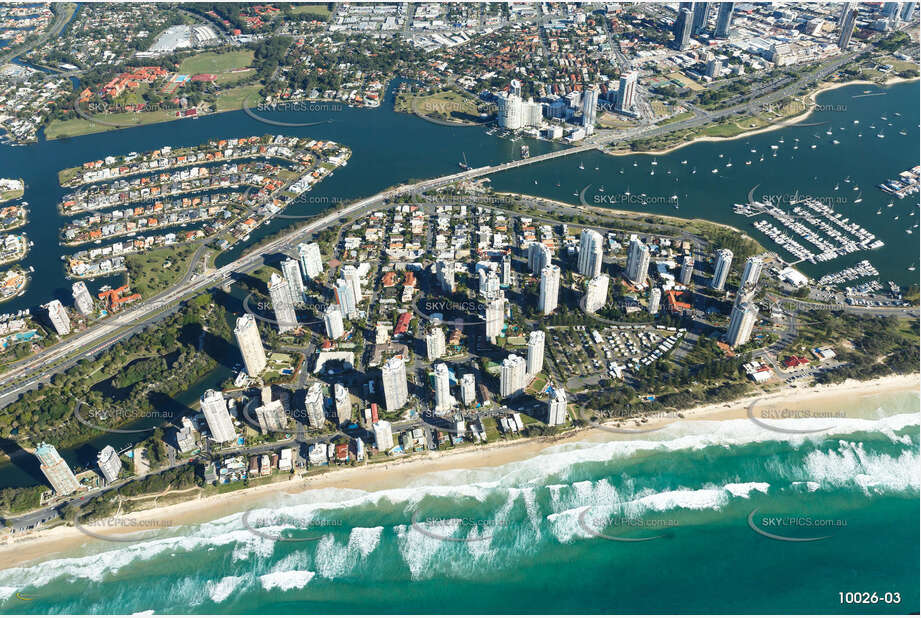 Aerial Photo Main Beach QLD Aerial Photography