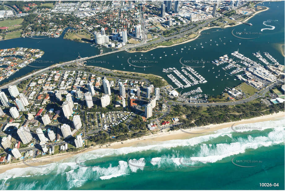 Aerial Photo Main Beach QLD Aerial Photography