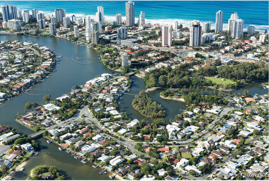 Aerial Photo Broadbeach Waters QLD Aerial Photography