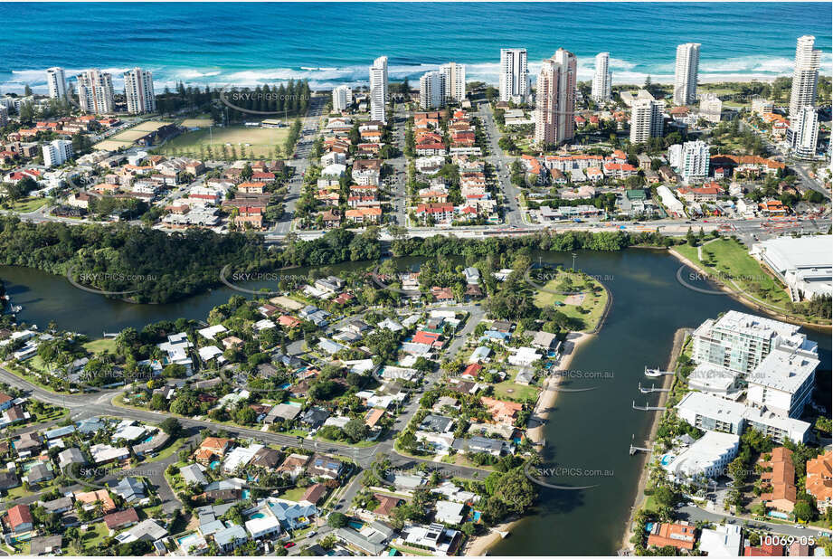 Aerial Photo Broadbeach Waters QLD Aerial Photography