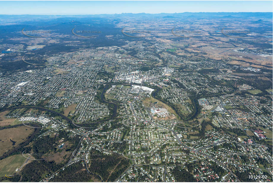 Aerial Photo Ipswich CBD QLD Aerial Photography