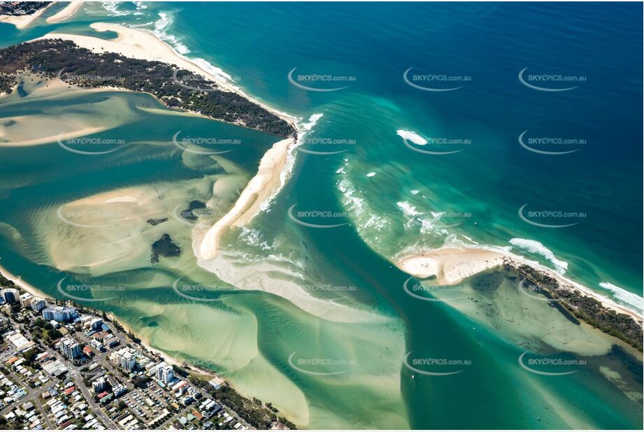 Aerial Photo New Entrance Bribie Island