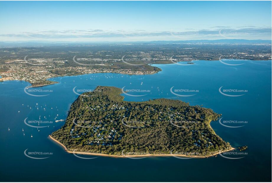 Early Morning Aerial Photo Coochiemudlo Island QLD