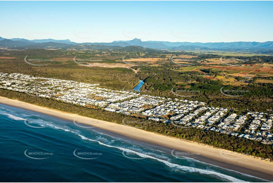 Sunrise Aerial Photo Kingscliff NSW