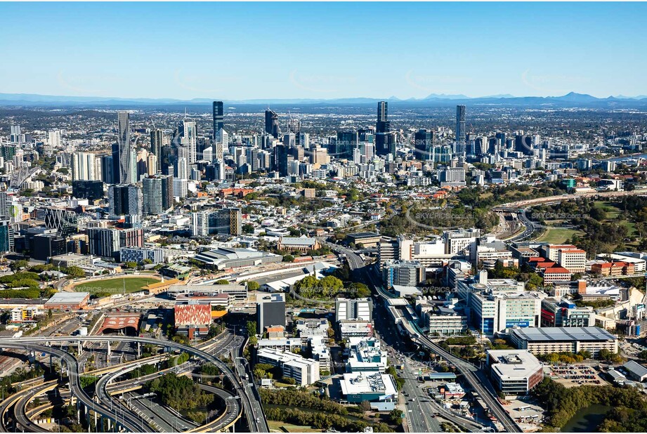 Aerial Photo Bowen Hills QLD Aerial Photography