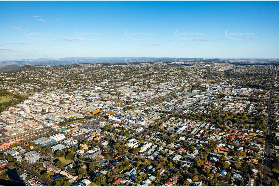 Aerial Photo Toowoomba City QLD Aerial Photography