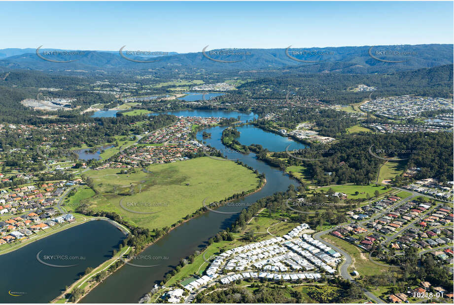 The Coomera River at Upper Coomera QLD Aerial Photography