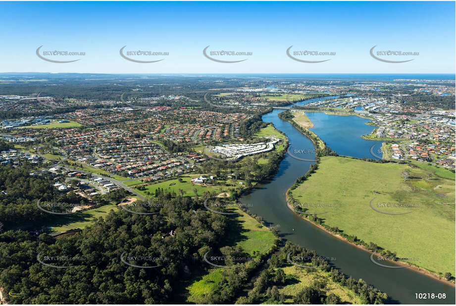 The Coomera River at Upper Coomera QLD Aerial Photography