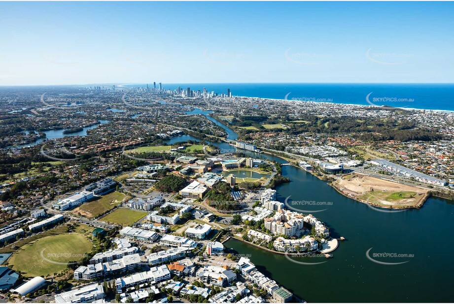 Aerial Photo Varsity Lakes QLD Aerial Photography