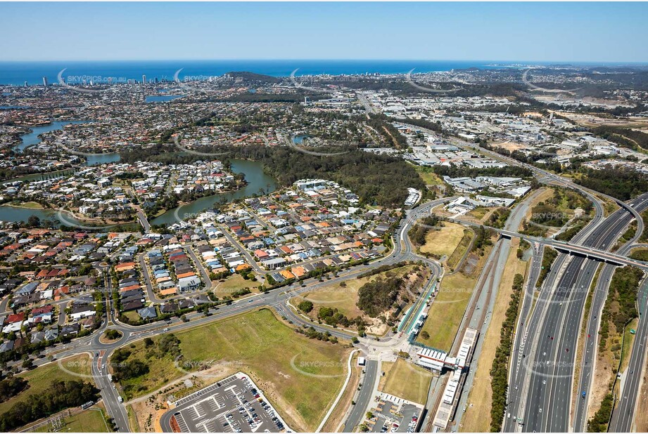 Aerial Photo Varsity Lakes QLD Aerial Photography