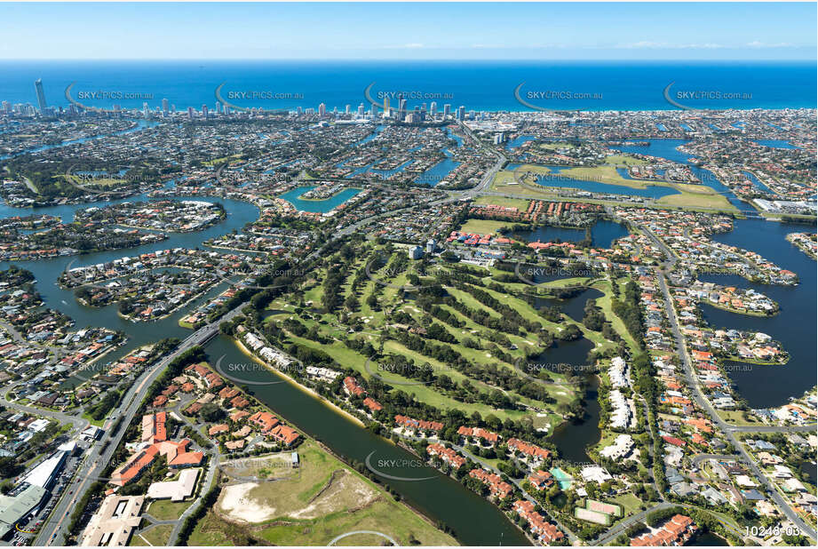 Aerial Photo Clear Island Waters QLD Aerial Photography