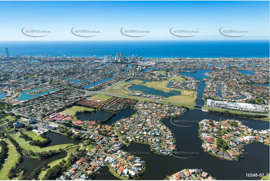 Aerial Photo Clear Island Waters QLD Aerial Photography