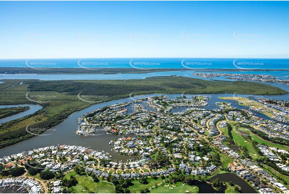 Aerial Photo Sanctuary Cove Hope Island QLD