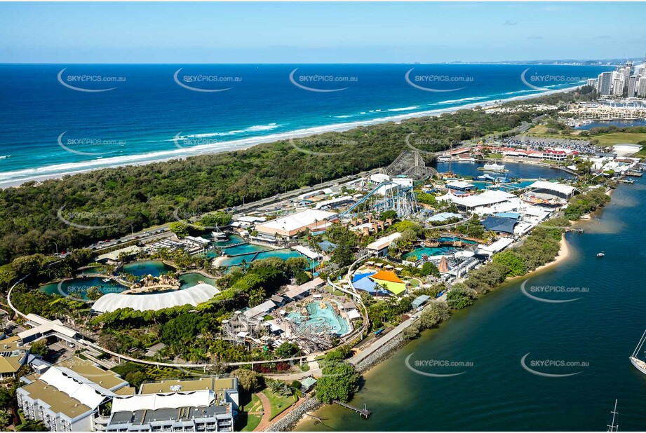 Aerial Photo of Sea World Gold Coast QLD