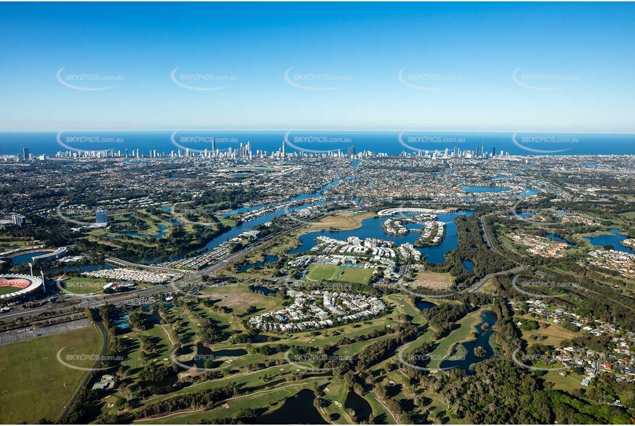 Aerial Photo Carrara QLD Aerial Photography