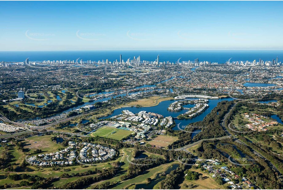 Aerial Photo Carrara QLD Aerial Photography