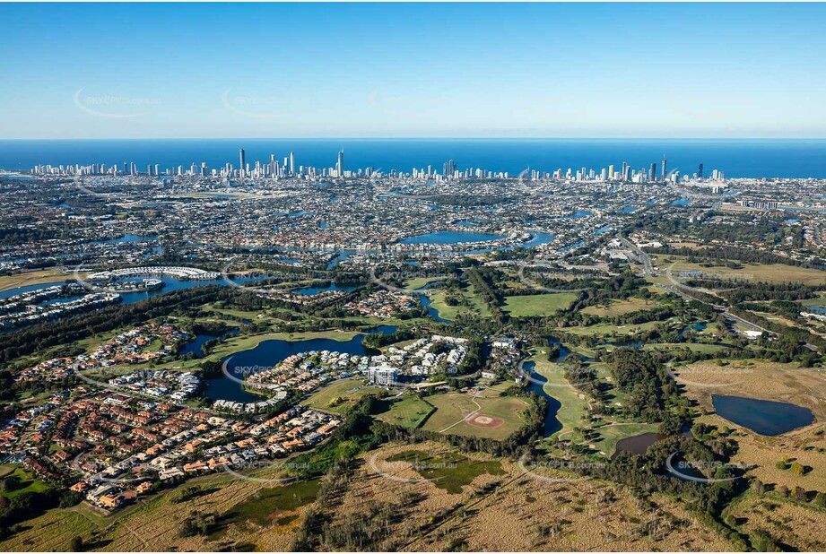 Aerial Photo Carrara QLD Aerial Photography