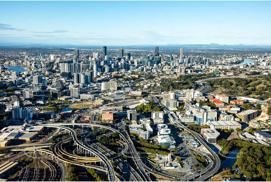 Aerial Photo Bowen Hills QLD Aerial Photography