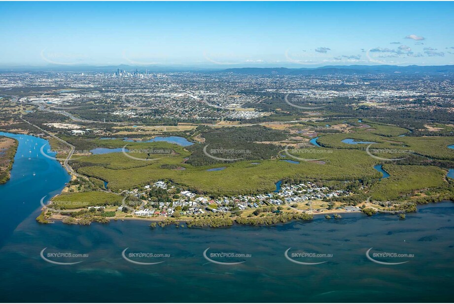 Aerial Photo Nudgee Beach QLD Aerial Photography