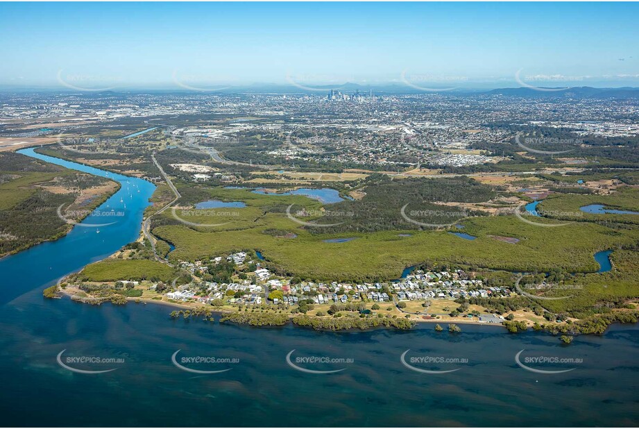 Aerial Photo Nudgee Beach QLD Aerial Photography