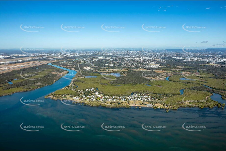 Aerial Photo Nudgee Beach QLD Aerial Photography