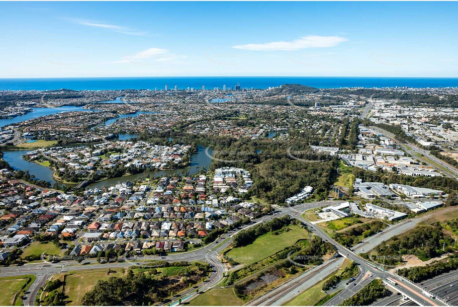 Aerial Photo Varsity Lakes QLD Aerial Photography