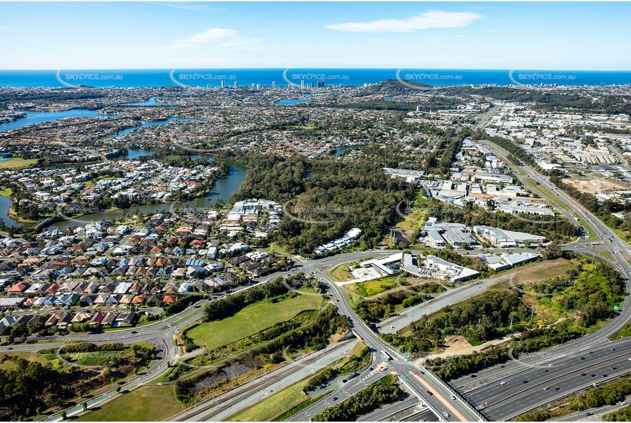 Aerial Photo Varsity Lakes QLD Aerial Photography