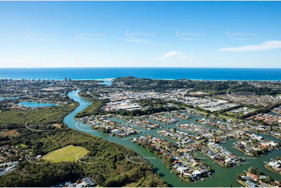 Aerial Photo Currumbin Waters QLD Aerial Photography