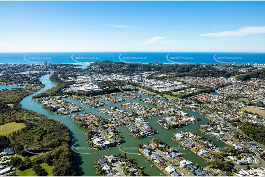 Aerial Photo Currumbin Waters QLD Aerial Photography