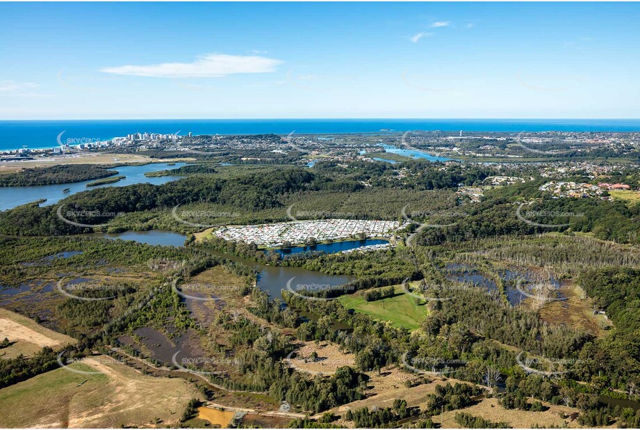 Aerial Photo Tweed Heads West NSW Aerial Photography