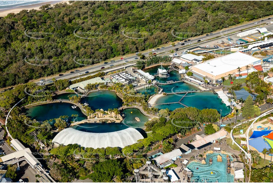 Aerial Photo of Sea World Gold Coast QLD