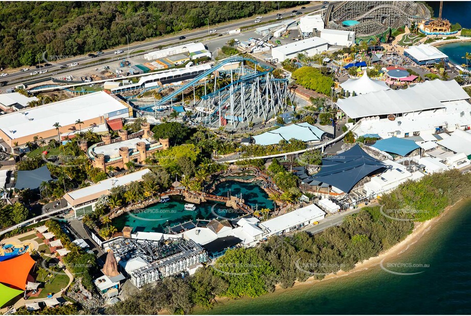 Aerial Photo of Sea World Gold Coast QLD