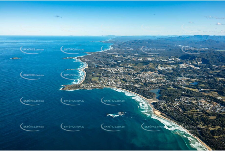 Aerial Photo Woolgoolga NSW Aerial Photography