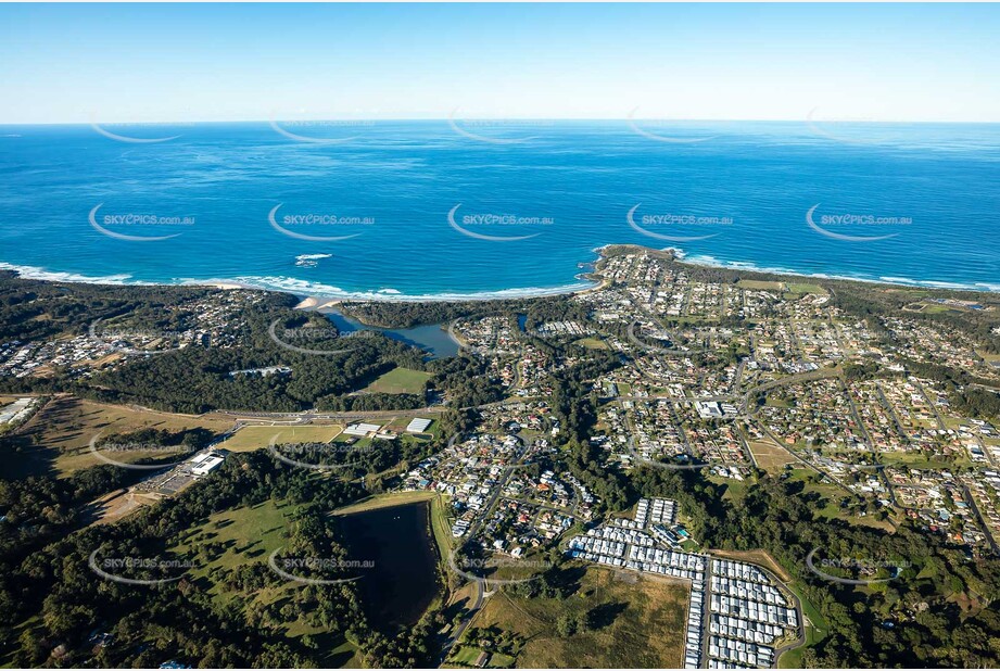 Aerial Photo Woolgoolga NSW Aerial Photography