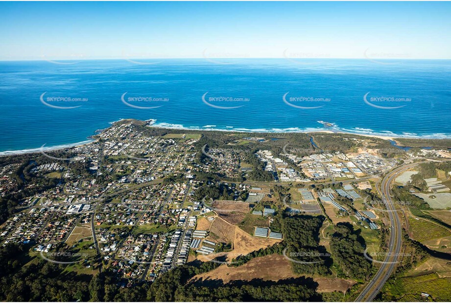 Aerial Photo Woolgoolga NSW Aerial Photography