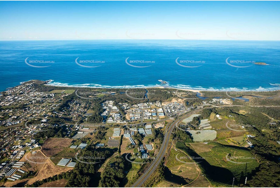 Aerial Photo Woolgoolga NSW Aerial Photography