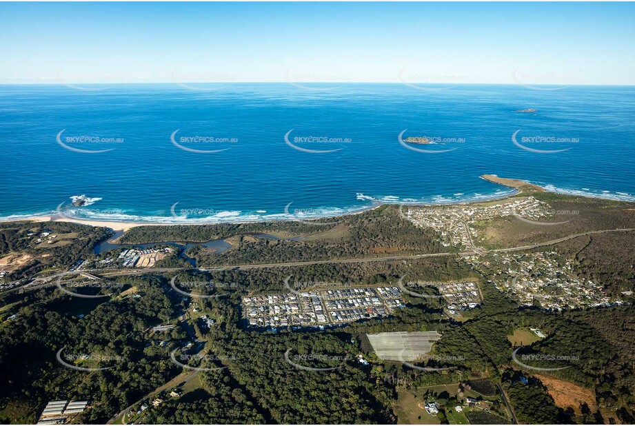 Aerial Photo Sandy Beach NSW Aerial Photography